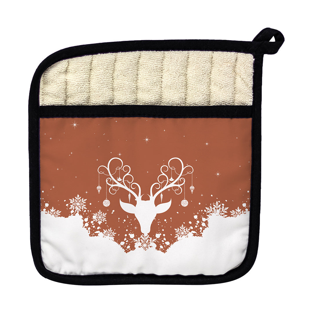 Pot Holder Yule Stag