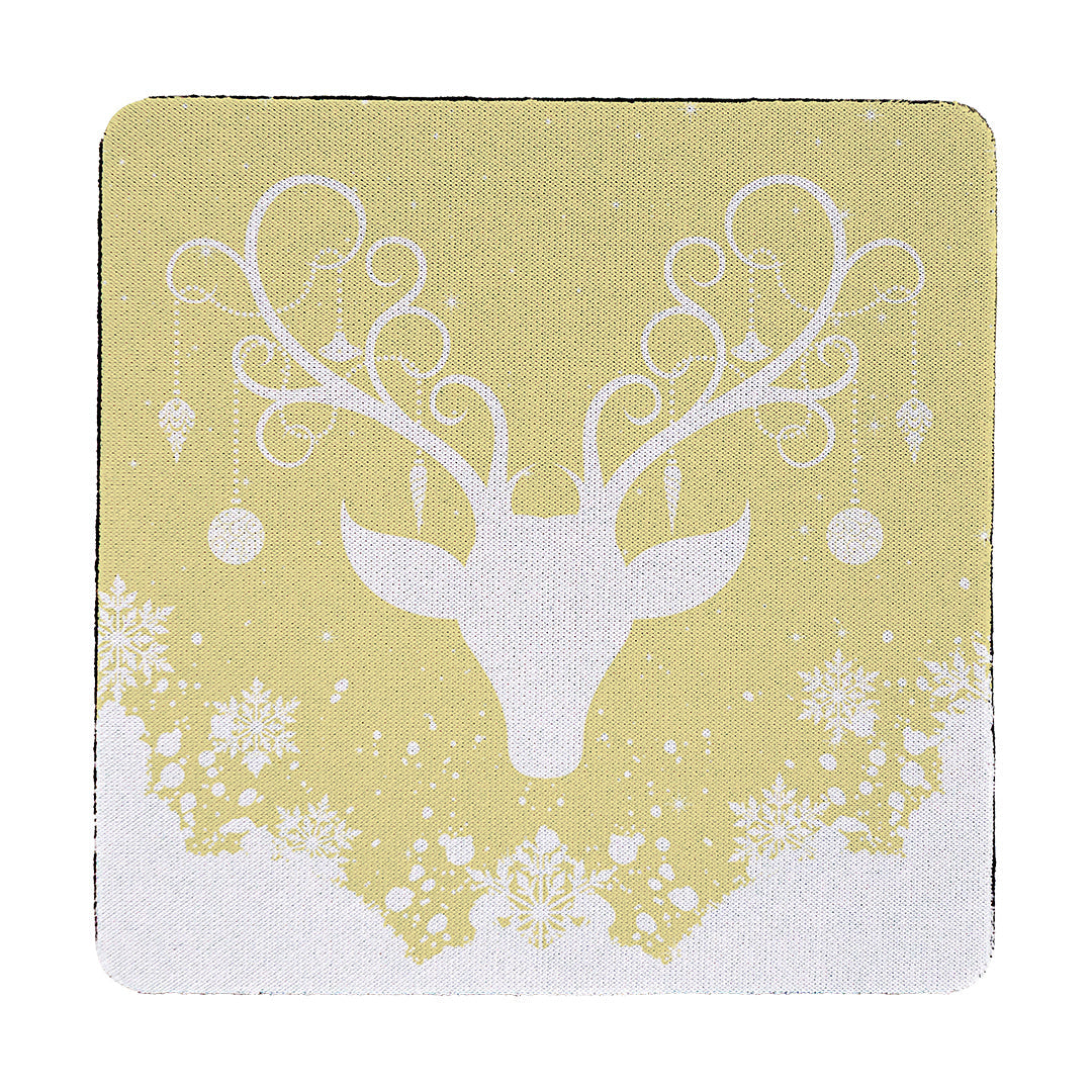 Coaster Yule Stag