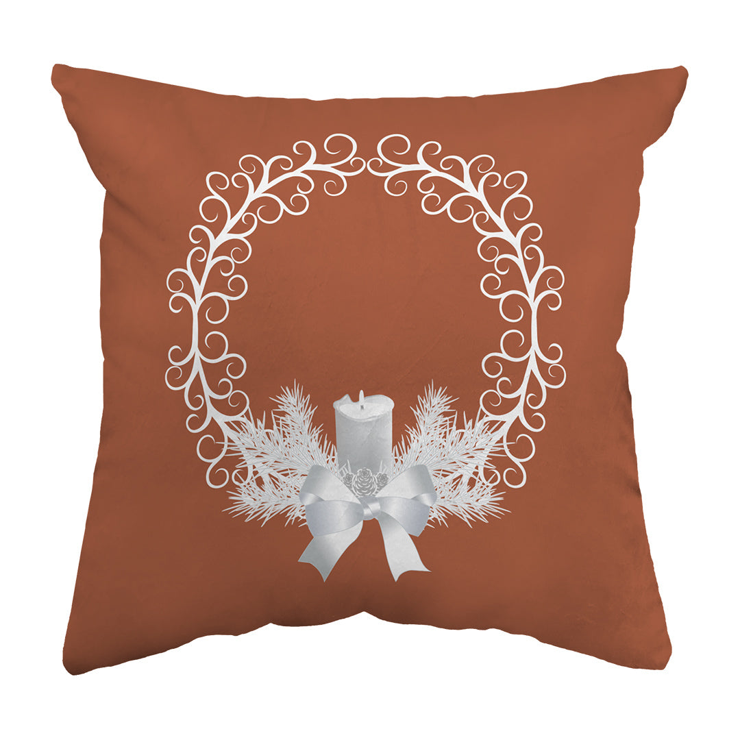 Zippered Pillow Yule Wreath