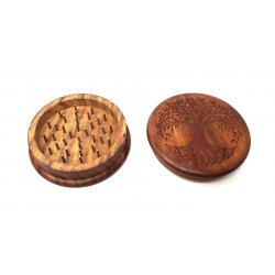 Herb Grinder Wooden 3"