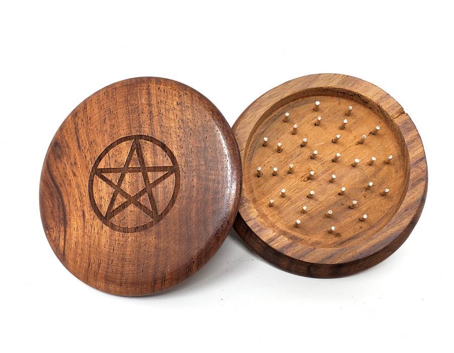 Herb Grinder Wooden 3"