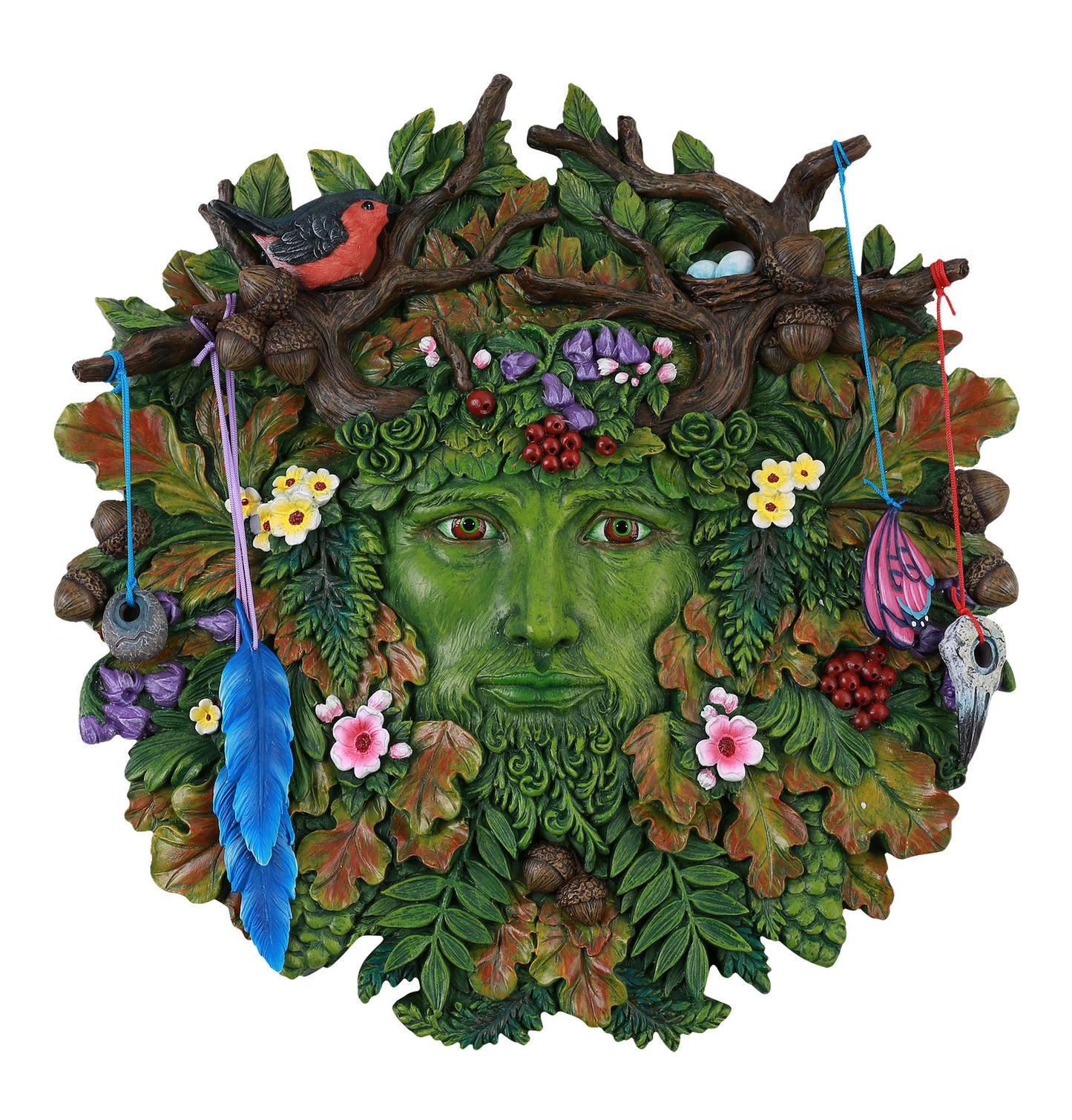 Plaque Colorful Green Man