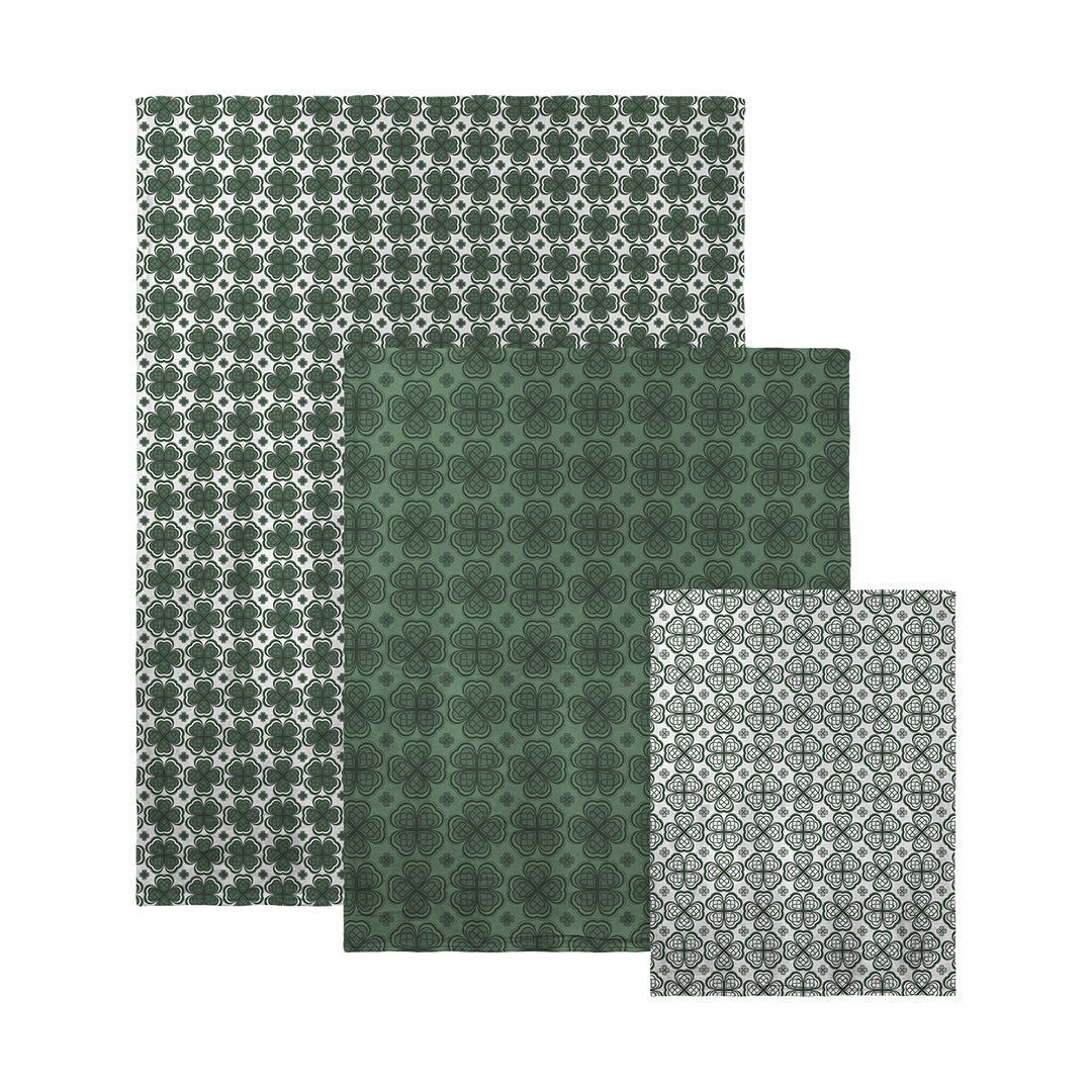 Blankets Four Leaf Clover Pattern