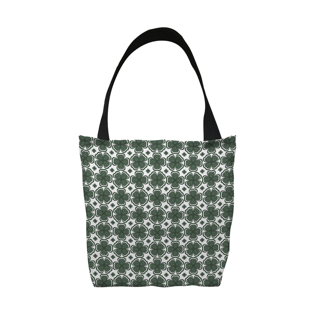 Tote Bags Four Leaf Clover Pattern