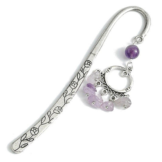 Bookmark with Gemstone Dangle