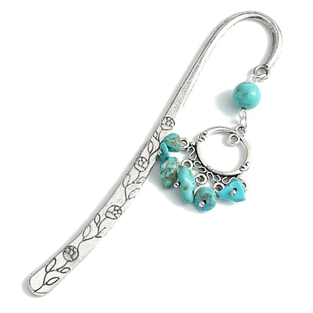 Bookmark with Gemstone Dangle