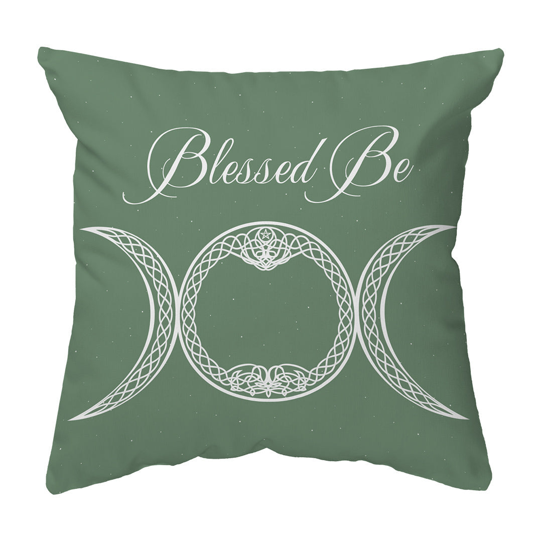 Throw Pillow Blessed Be