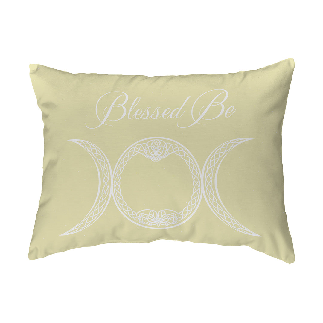 Throw Pillow Blessed Be