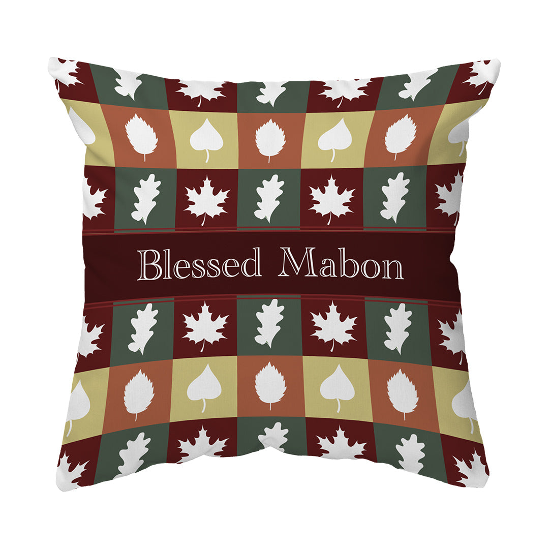 Zippered Pillow Blessed Mabon Patches