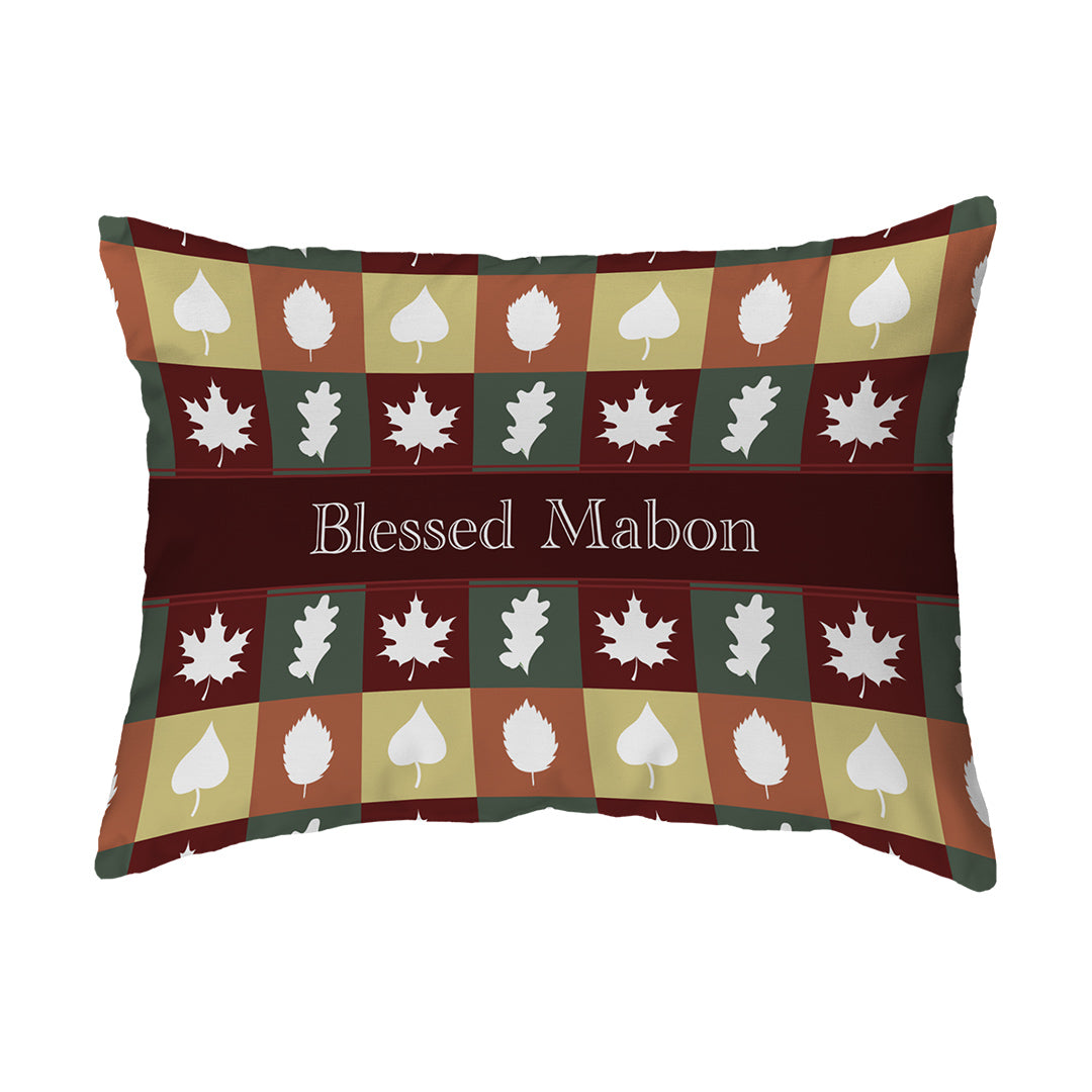 Throw Pillow Blessed Mabon Patches