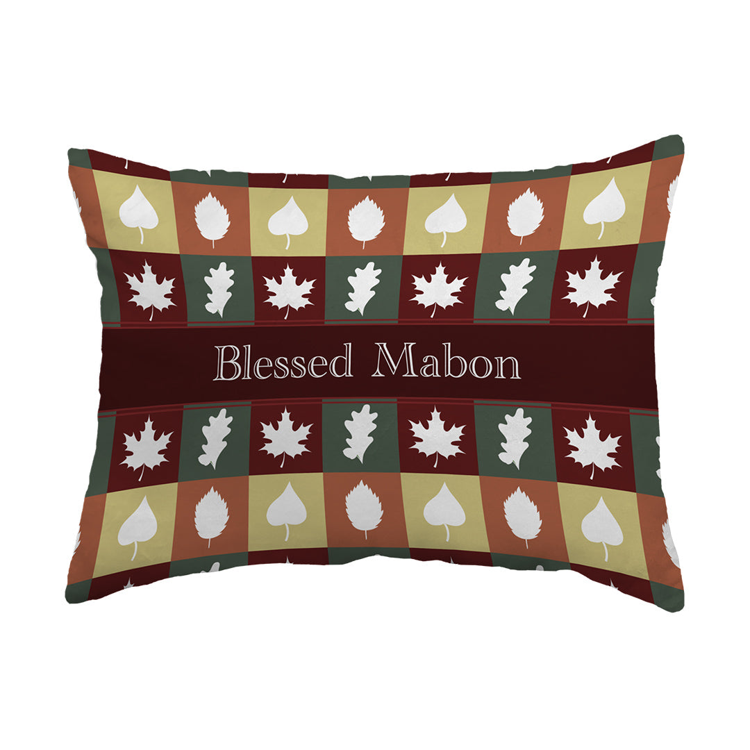Throw Pillow Blessed Mabon Patches