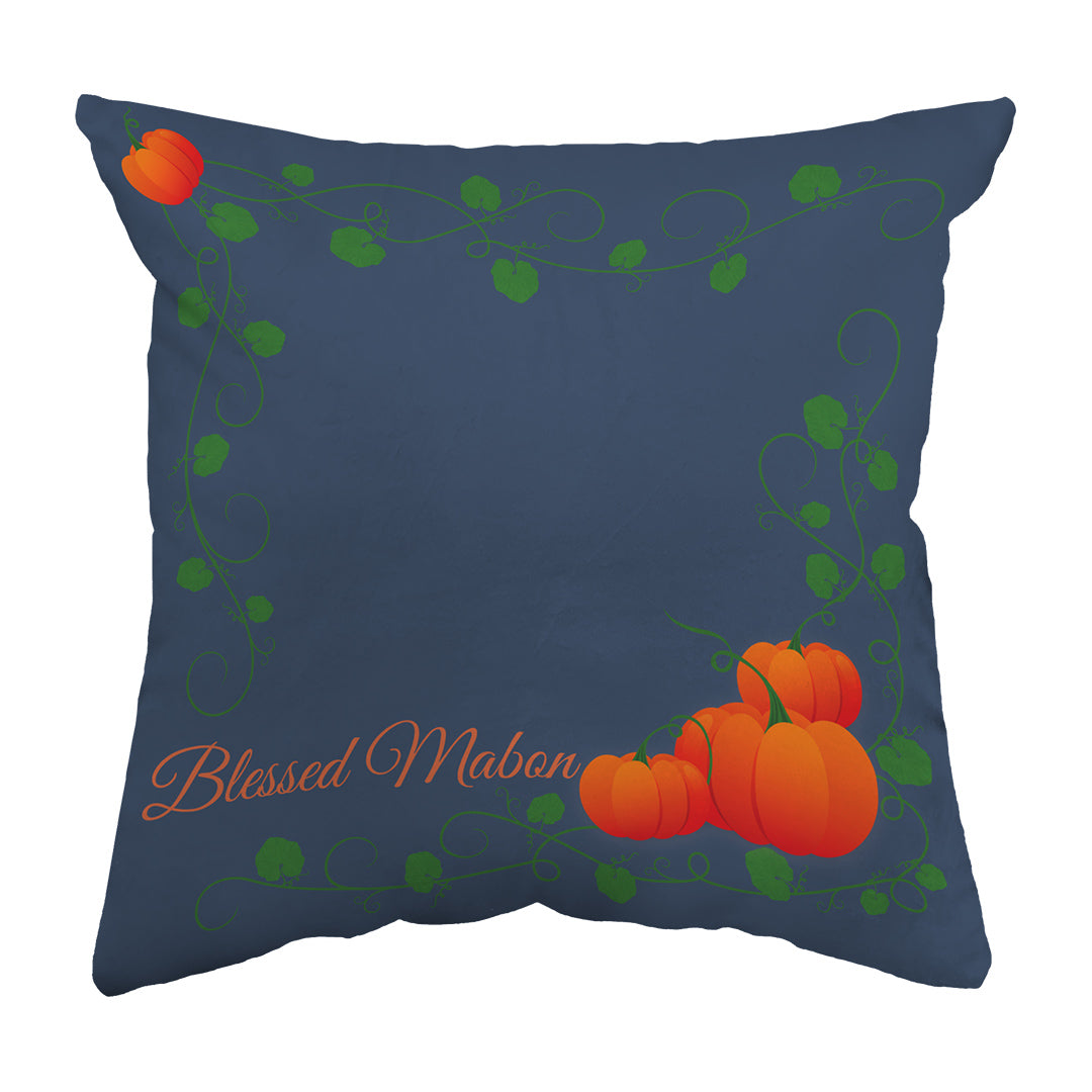 Zippered Pillow Blessed Mabon Pumpkins