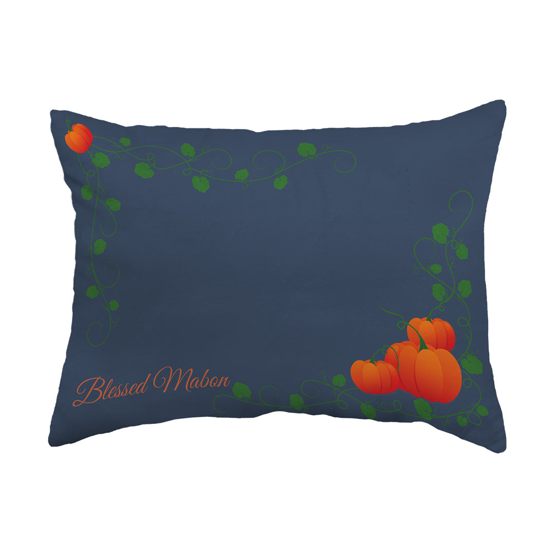 Throw Pillow Blessed Mabon Pumpkins