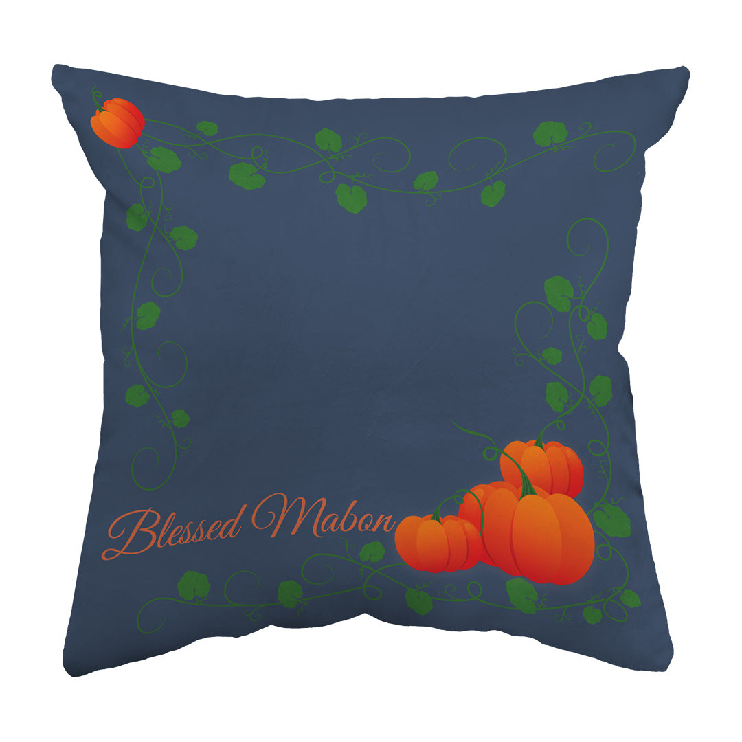 Zippered Pillow Blessed Mabon Pumpkins