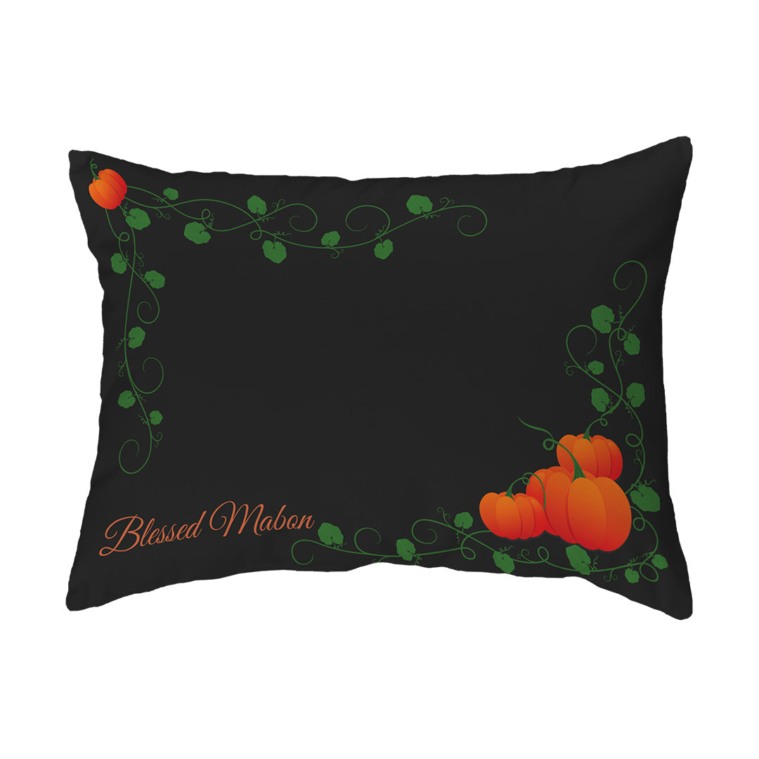 Zippered Pillow Blessed Mabon Pumpkins