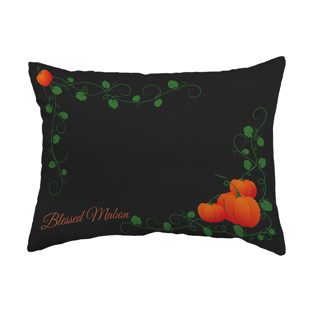 Zippered Pillow Blessed Mabon Pumpkins