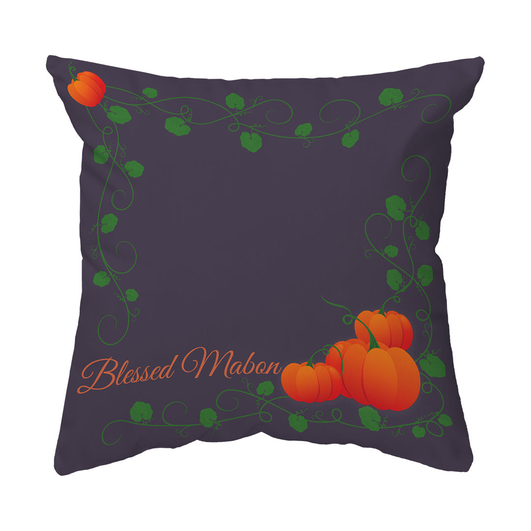 Zippered Pillow Blessed Mabon Pumpkins