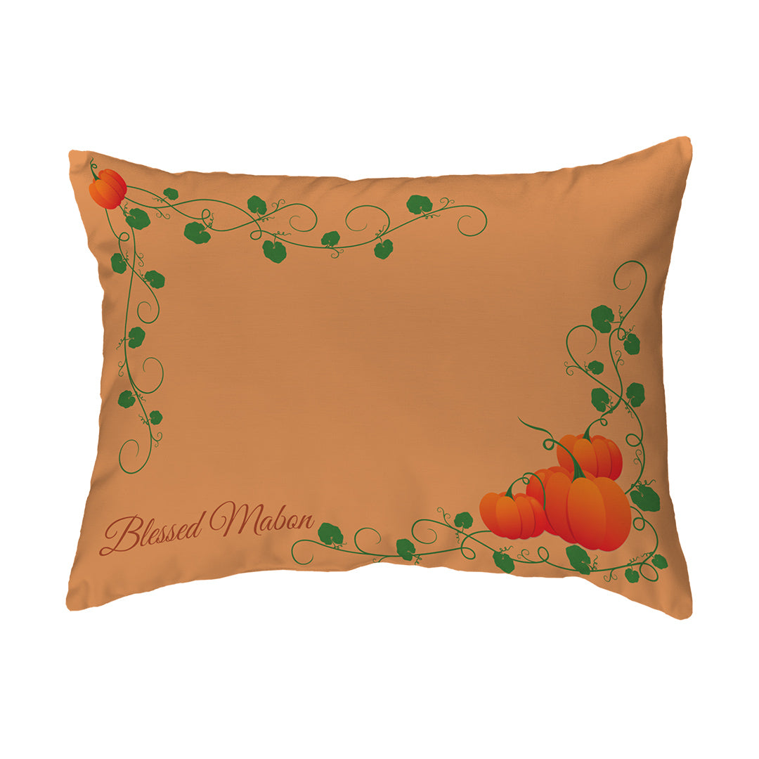 Zippered Pillow Blessed Mabon Pumpkins