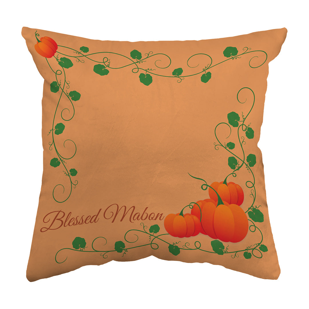 Zippered Pillow Blessed Mabon Pumpkins