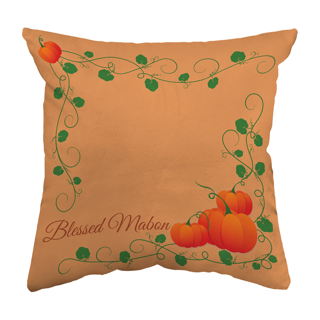 Zippered Pillow Blessed Mabon Pumpkins