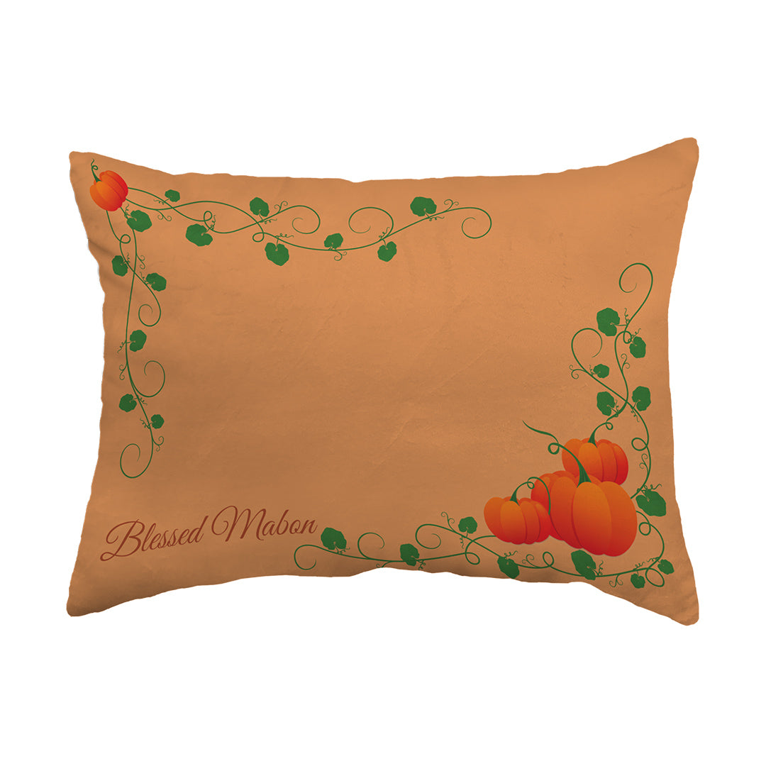 Zippered Pillow Blessed Mabon Pumpkins