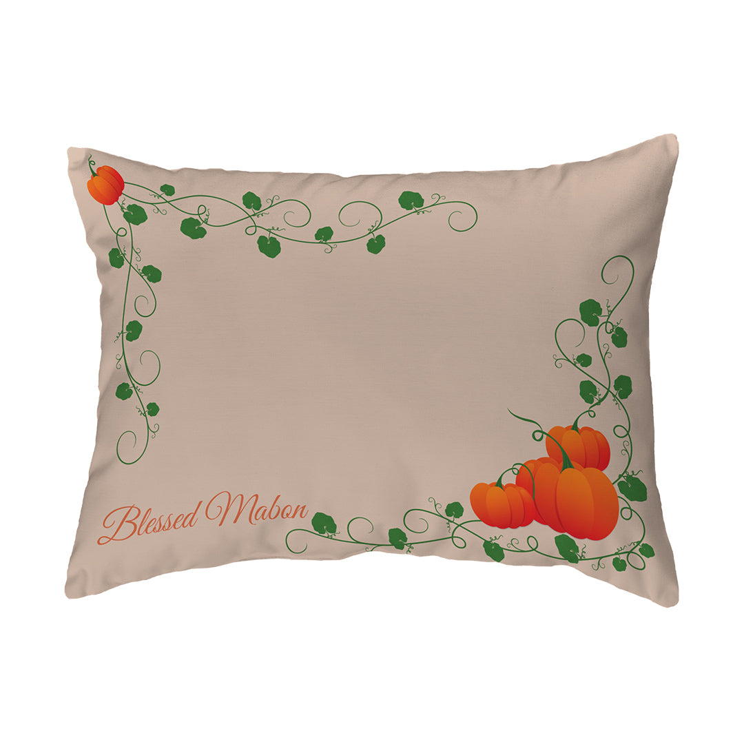 Zippered Pillow Blessed Mabon Pumpkins