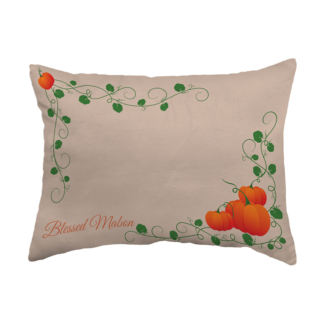 Zippered Pillow Blessed Mabon Pumpkins