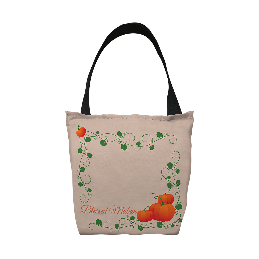 Tote Bags Blessed Mabon Pumpkins