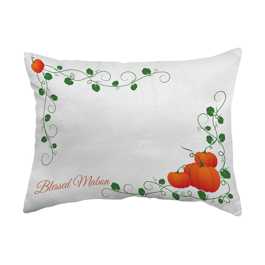 Zippered Pillow Blessed Mabon Pumpkins