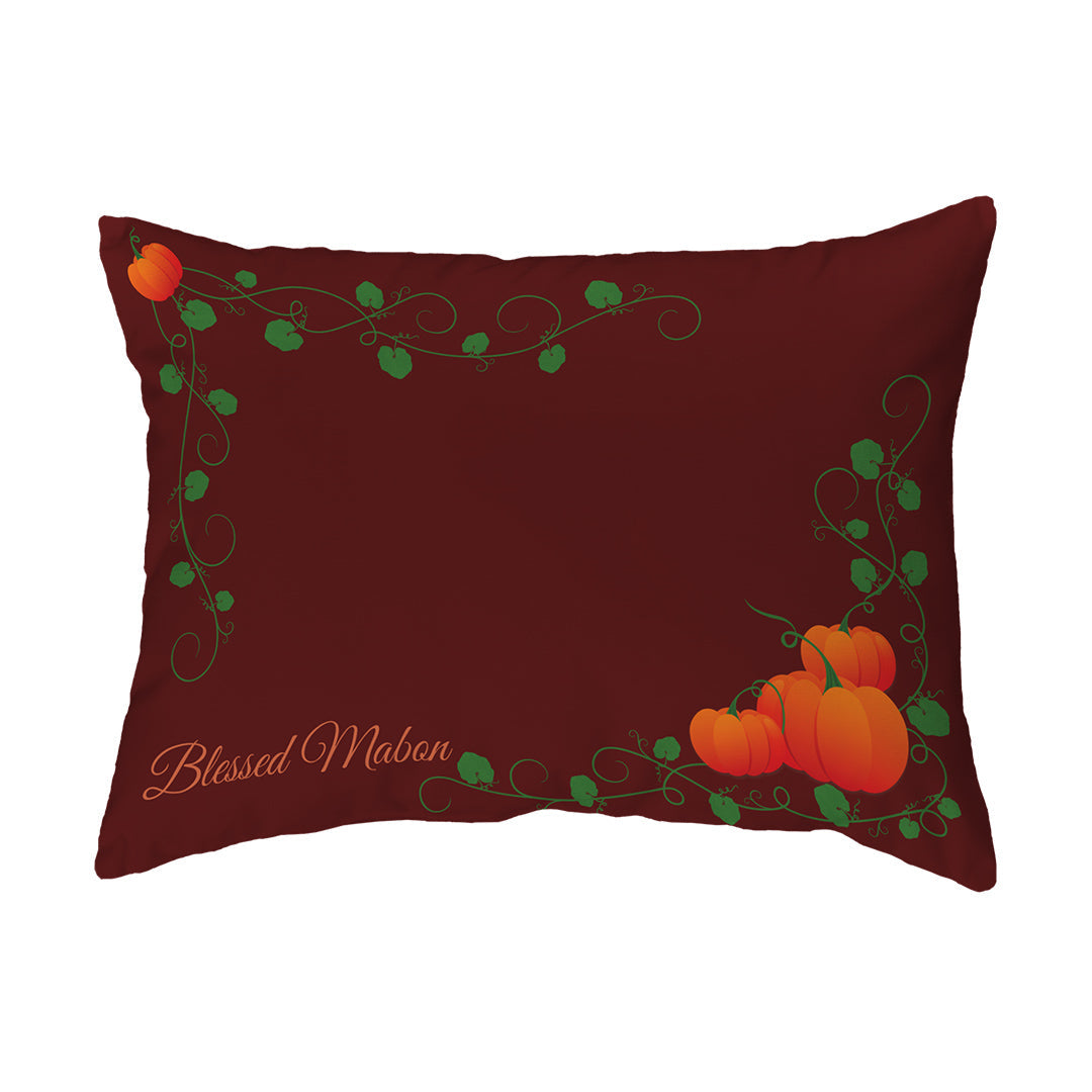 Zippered Pillow Blessed Mabon Pumpkins