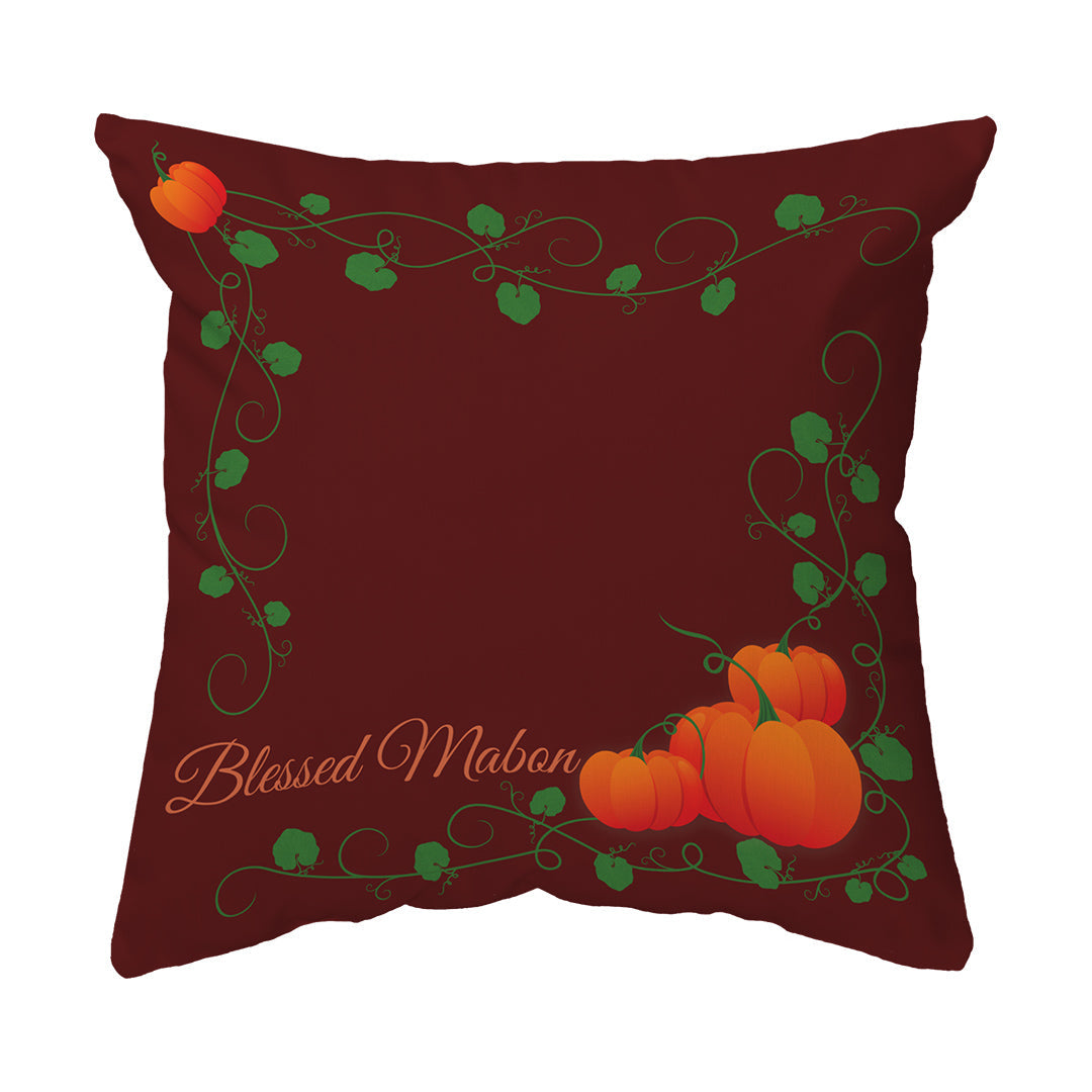 Zippered Pillow Blessed Mabon Pumpkins