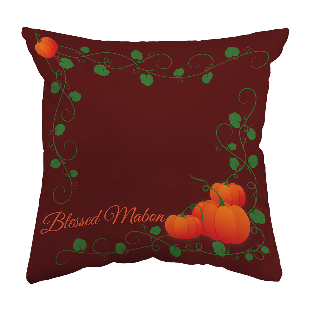 Zippered Pillow Blessed Mabon Pumpkins