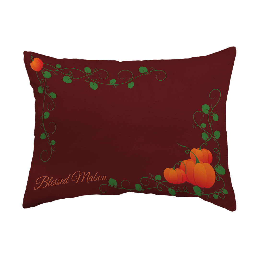 Zippered Pillow Blessed Mabon Pumpkins