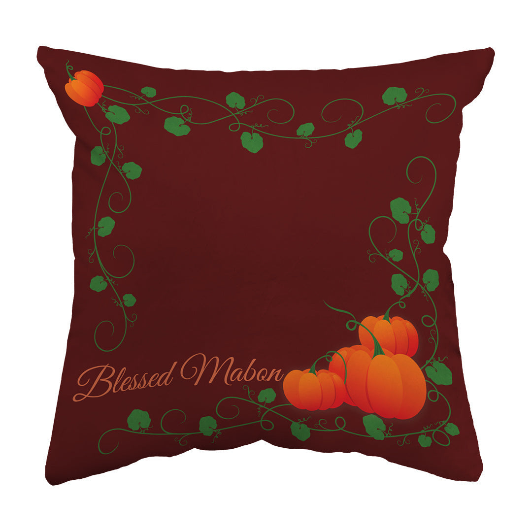 Zippered Pillow Blessed Mabon Pumpkins