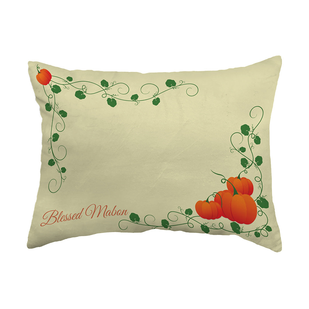 Zippered Pillow Blessed Mabon Pumpkins