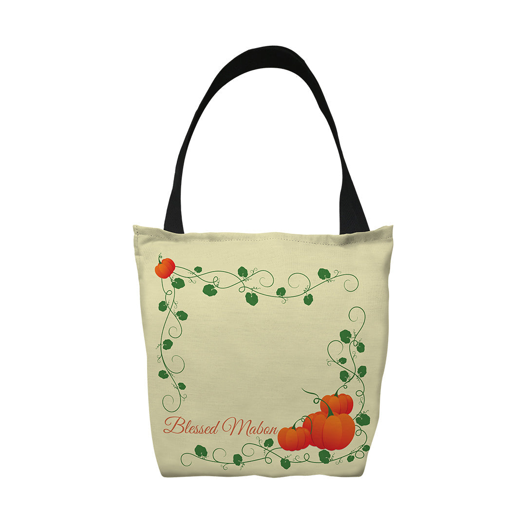 Tote Bags Blessed Mabon Pumpkins