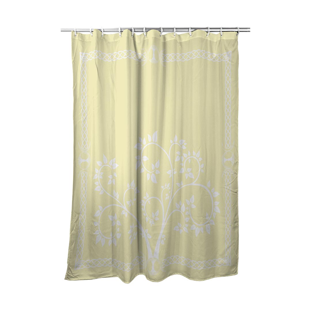 Shower Curtain Celtic Tree Framed