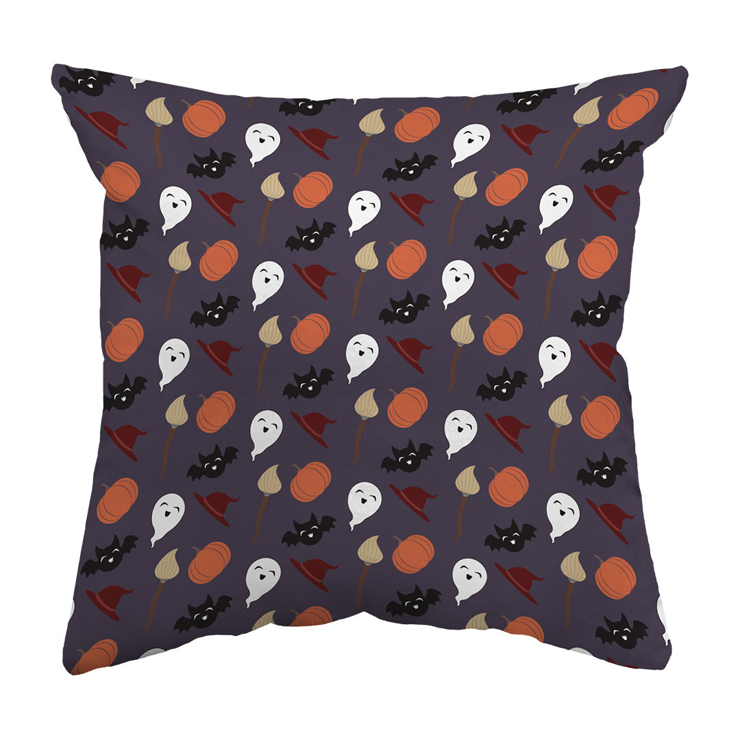 Throw Pillow Cute Spooky Quartet