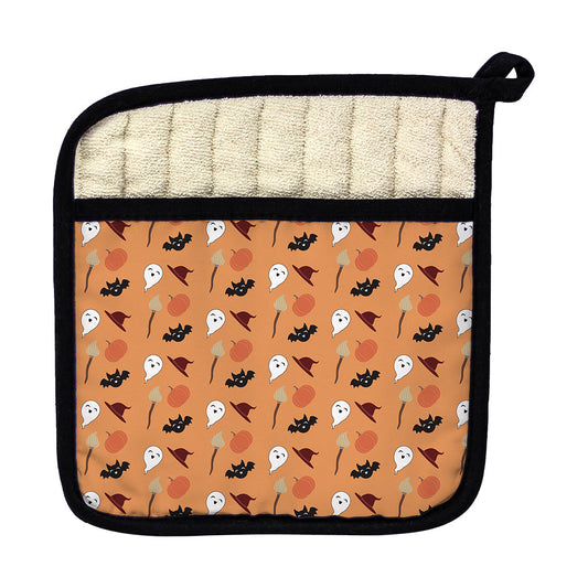 Pot Holder Cute Spooky Quartet