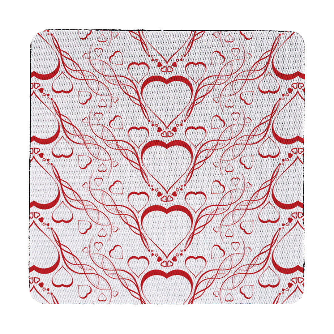 Coaster Delicate Heart Pattern