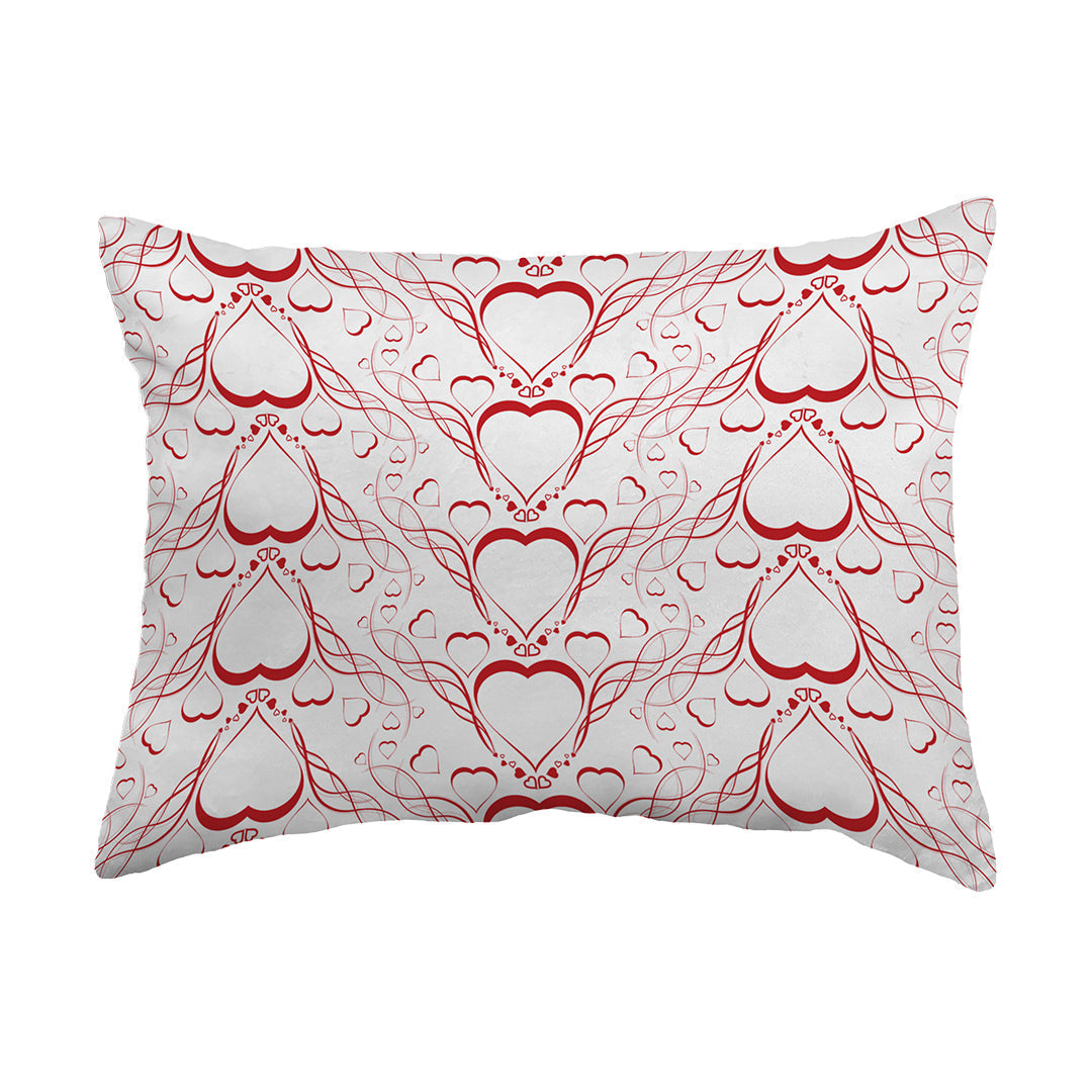 Throw Pillow Delicate Heart Pattern