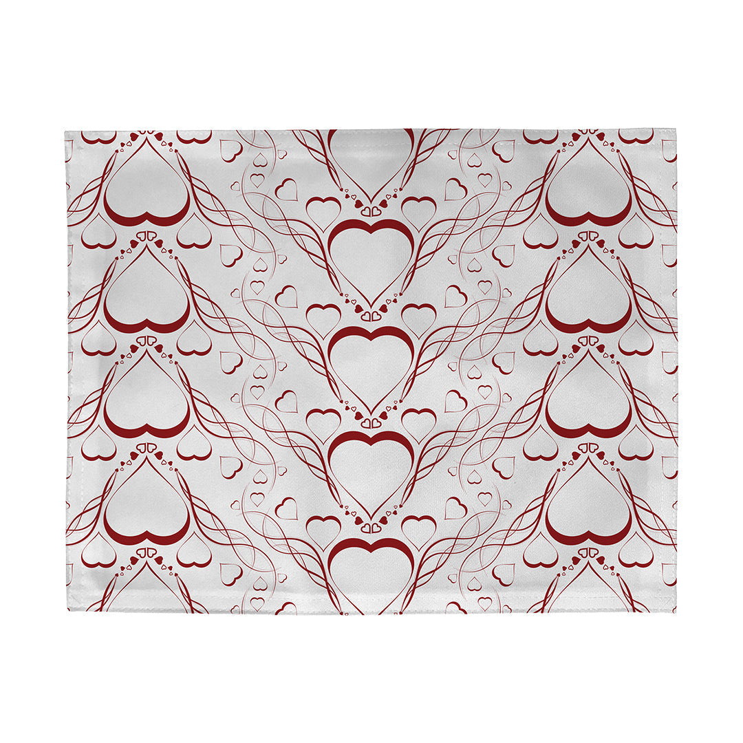 Placemats Delicate Heart Pattern