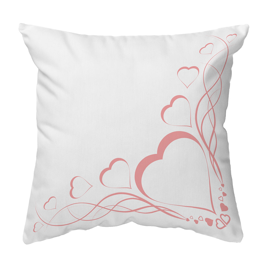 Zippered Pillow Shell Delicate Heart