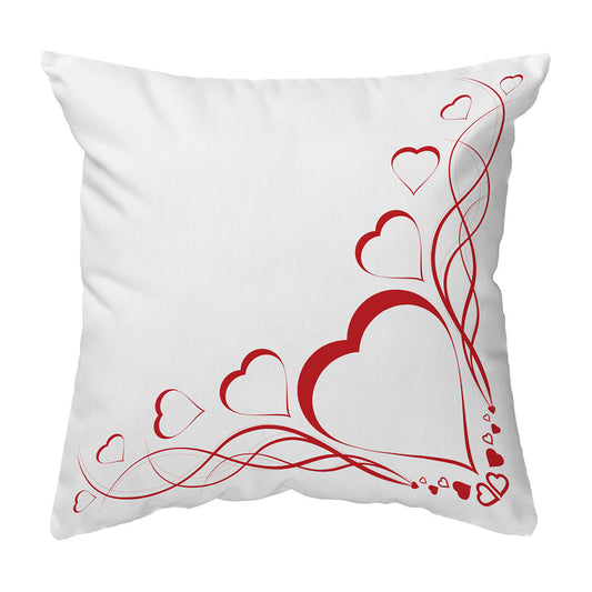 Zippered Pillow Shell Delicate Heart