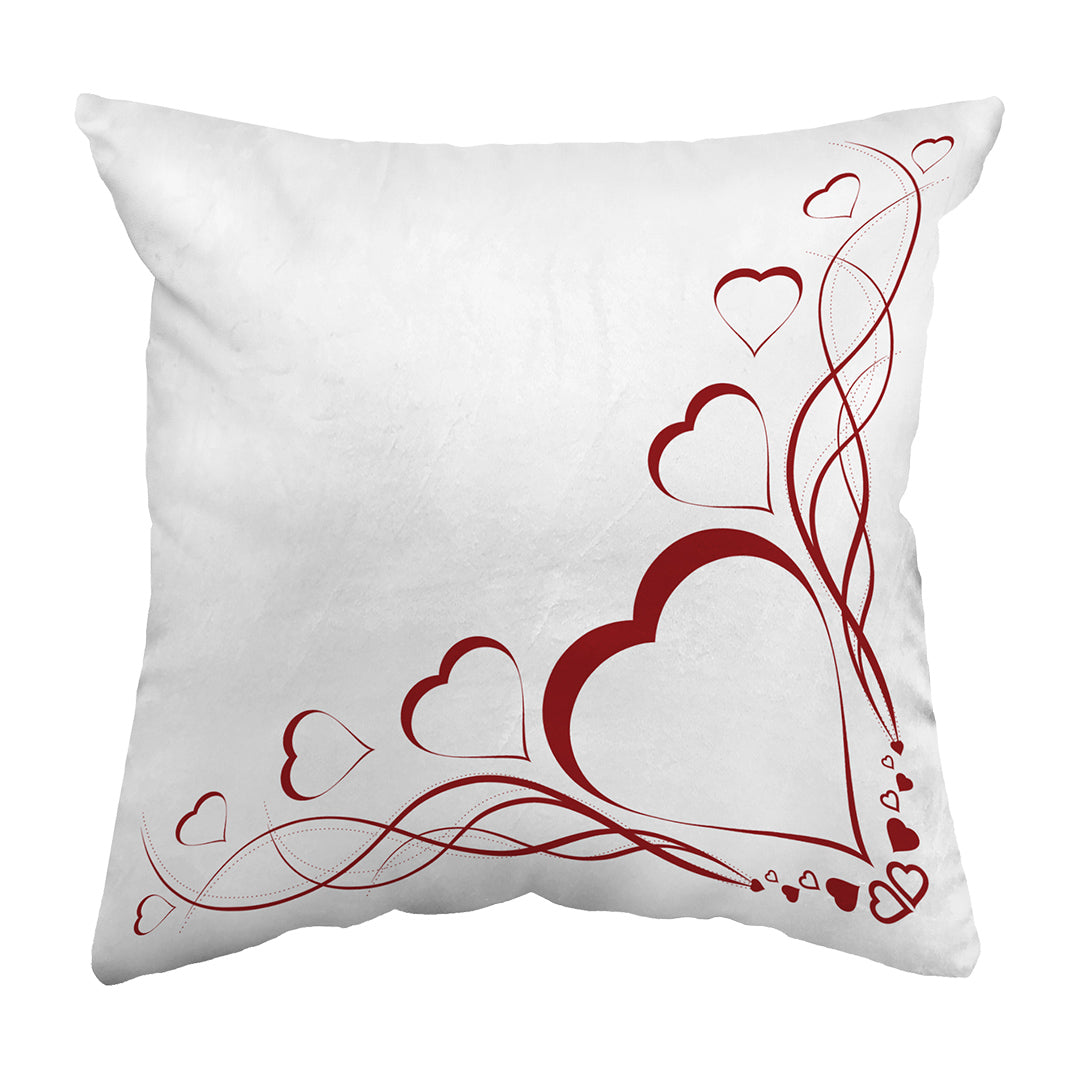 Zippered Pillow Shell Delicate Heart