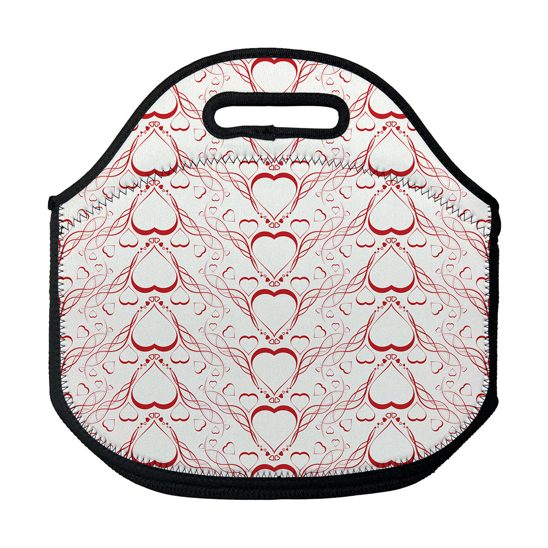 Lunch Bag Delicate Heart Pattern