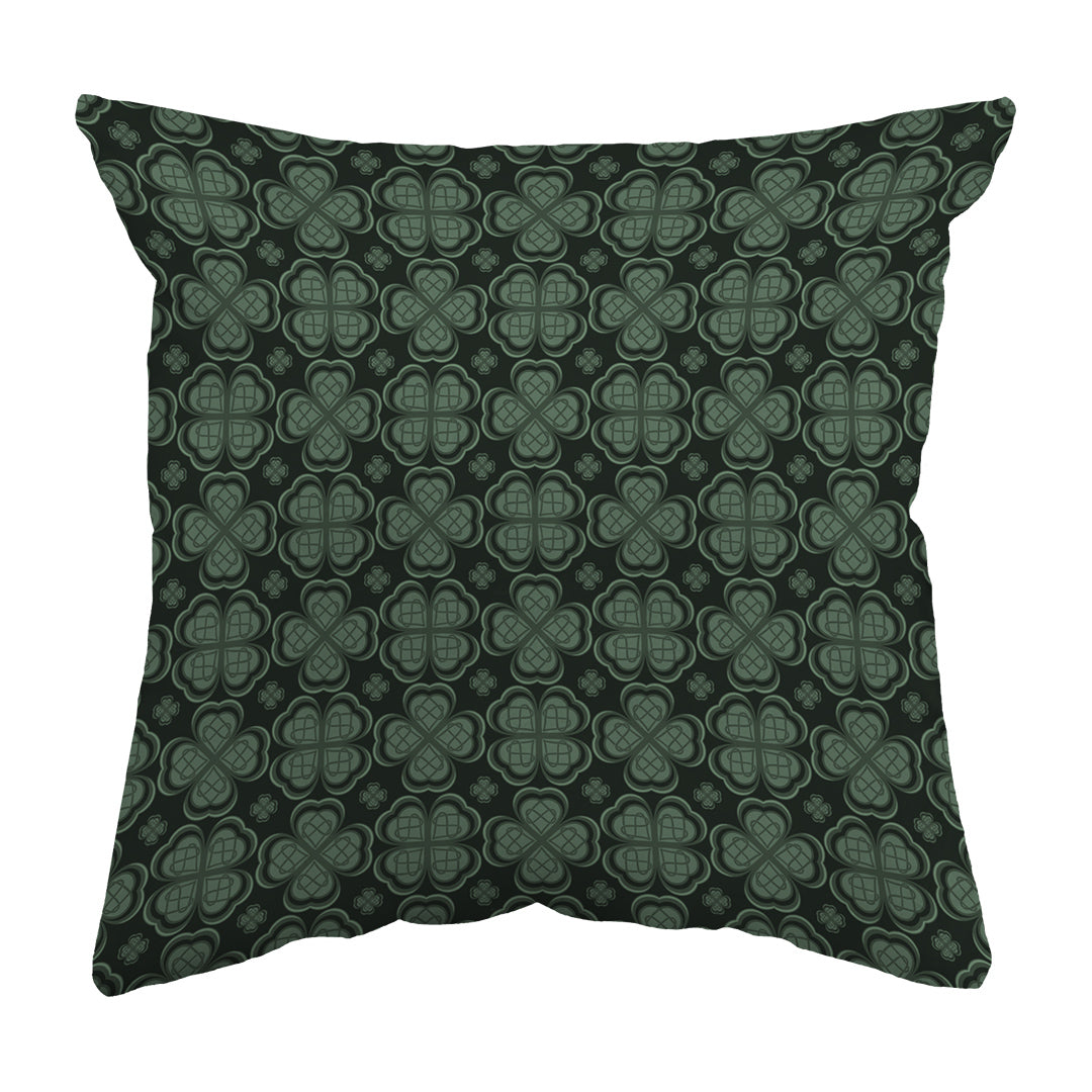 Throw Pillow Four Leaf Clover Pattern