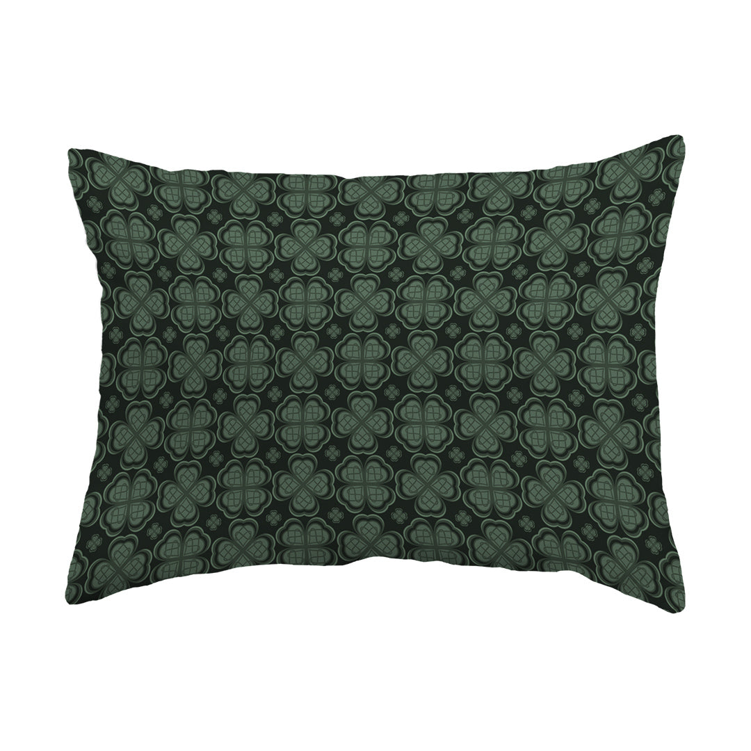 Throw Pillow Four Leaf Clover Pattern