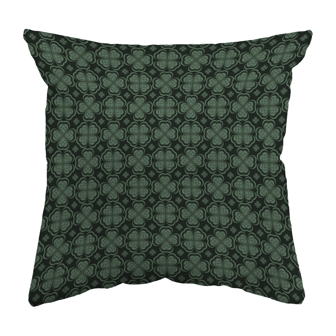 Throw Pillow Four Leaf Clover Pattern