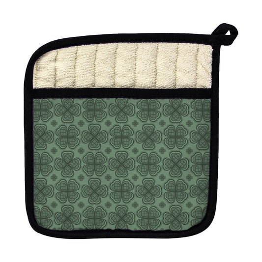 Pot Holder Four Leaf Clover Pattern